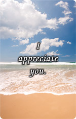 I appreciate you