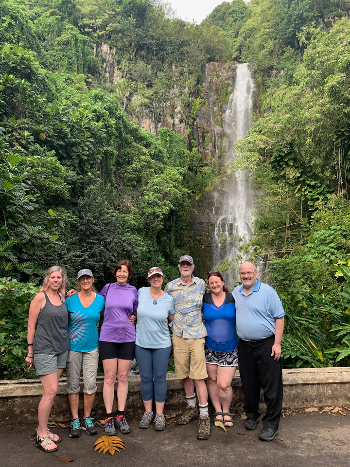 Group at Waterfall