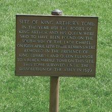 Grave marker of King Arthur and Guinevere