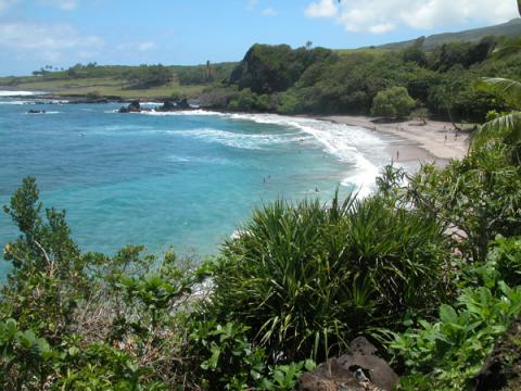 Hamoa Beach. Great snorkeling, body surfing and laying on the beach.