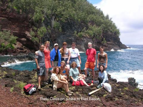 Reiki Class on the way to Red Sand Beach