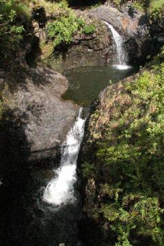 Twin waterfalls